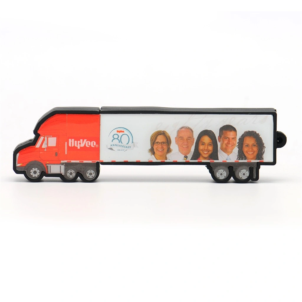 Custom Soft PVC Container Lorry USB Pendrive