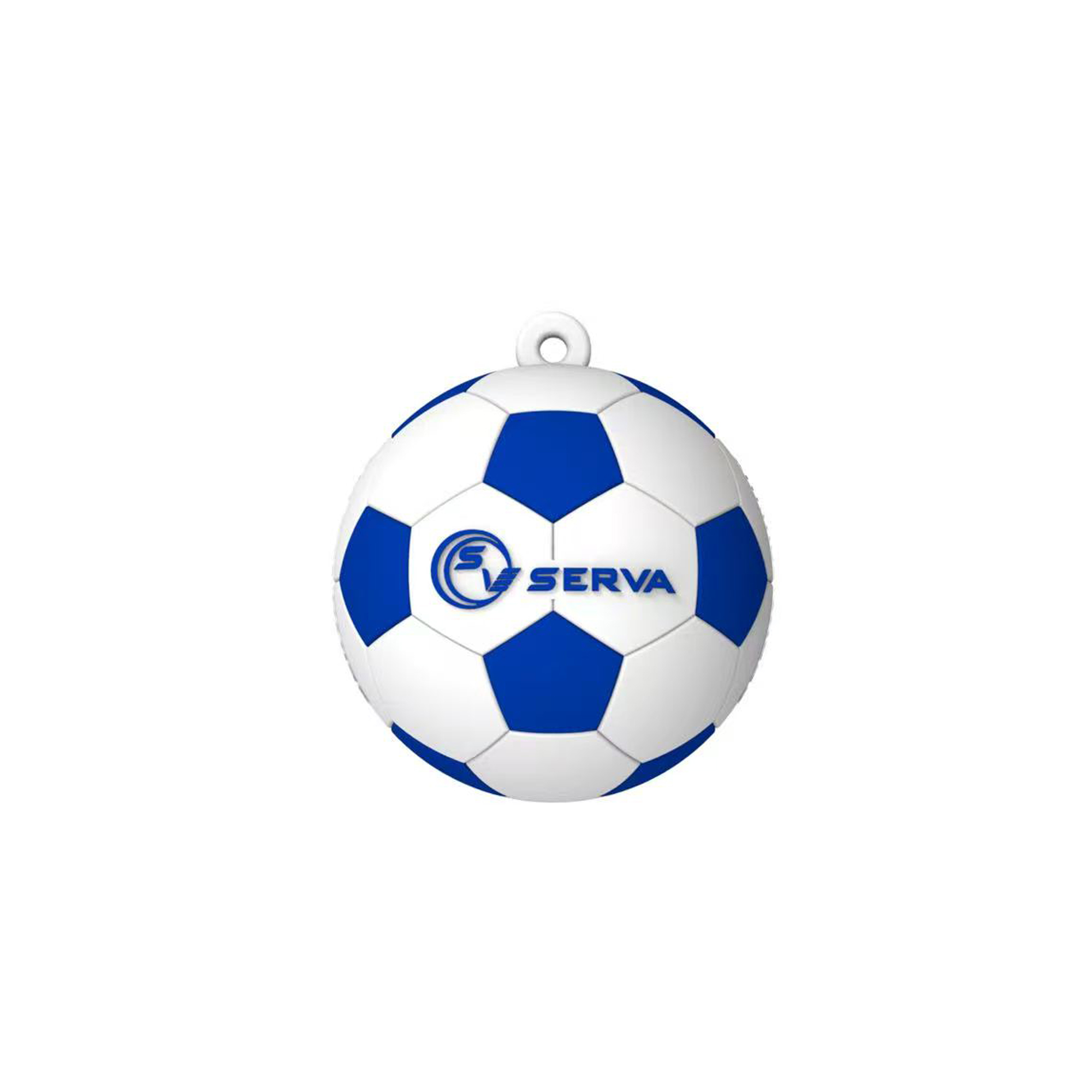 PVC football keyring